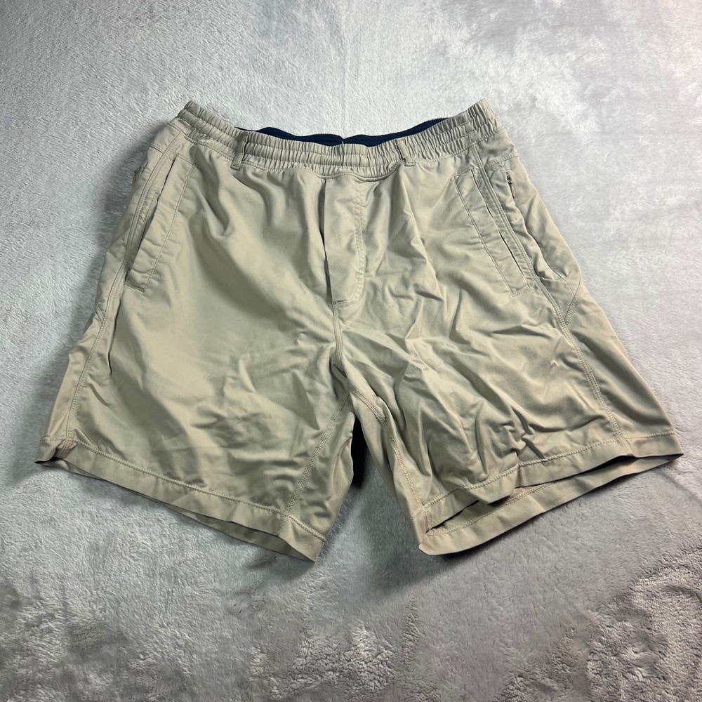 Birddogs Men's M Shorts Tan Khaki Classic Lined Athletic Performance 7in Inseam